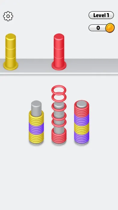 ภาพหน้าจอของ Slinky Pile Sort