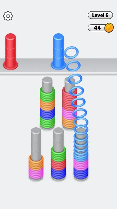 ภาพหน้าจอของ Slinky Pile Sort