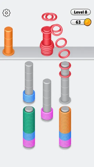 ภาพหน้าจอของ Slinky Pile Sort