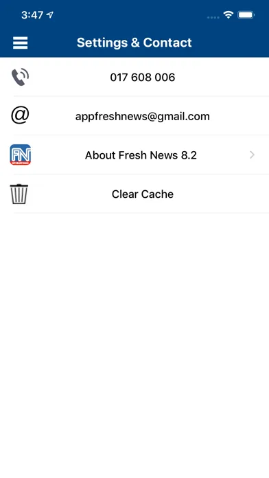 Fresh News International スクリーンショット