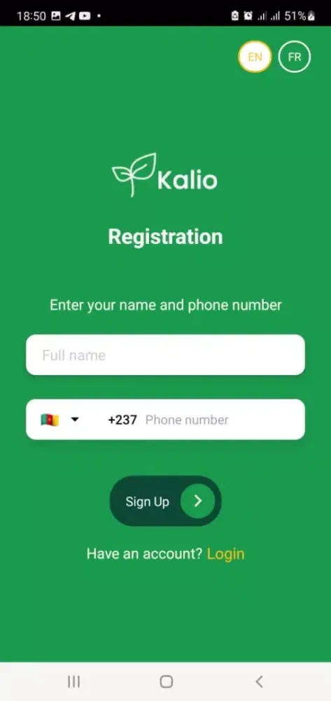 KALIO APP Screenshots