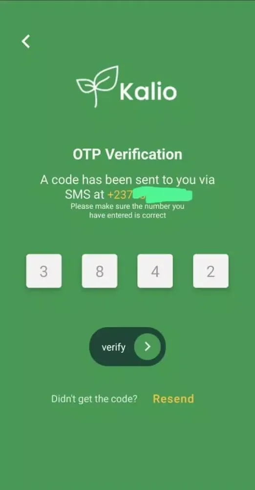 KALIO APP Screenshots
