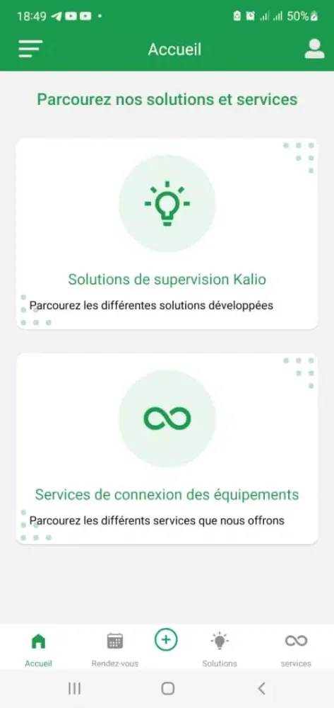 KALIO APP Screenshots