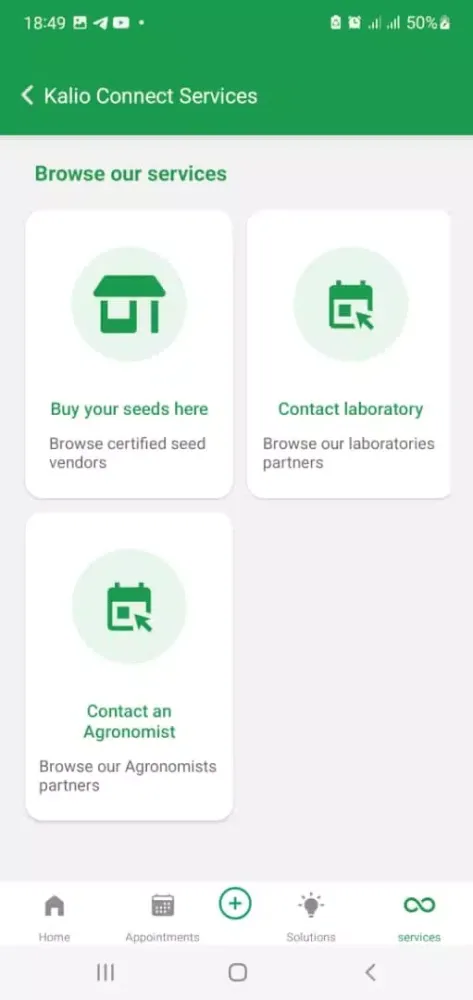 KALIO APP Screenshots
