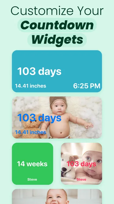 Tangkapan skrin Pregnancy Countdown • Baby