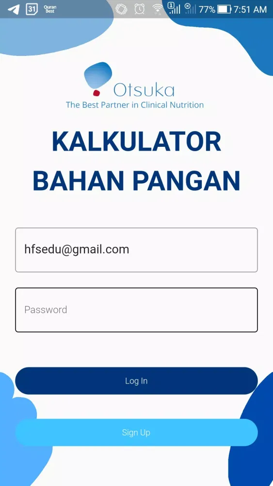 Kalkulator Bahan Pangan應用截圖