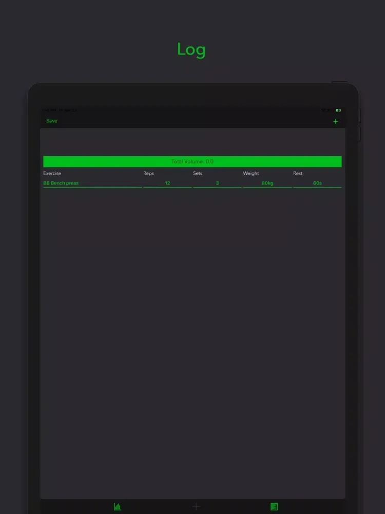 ExerLog iPad 應用截圖