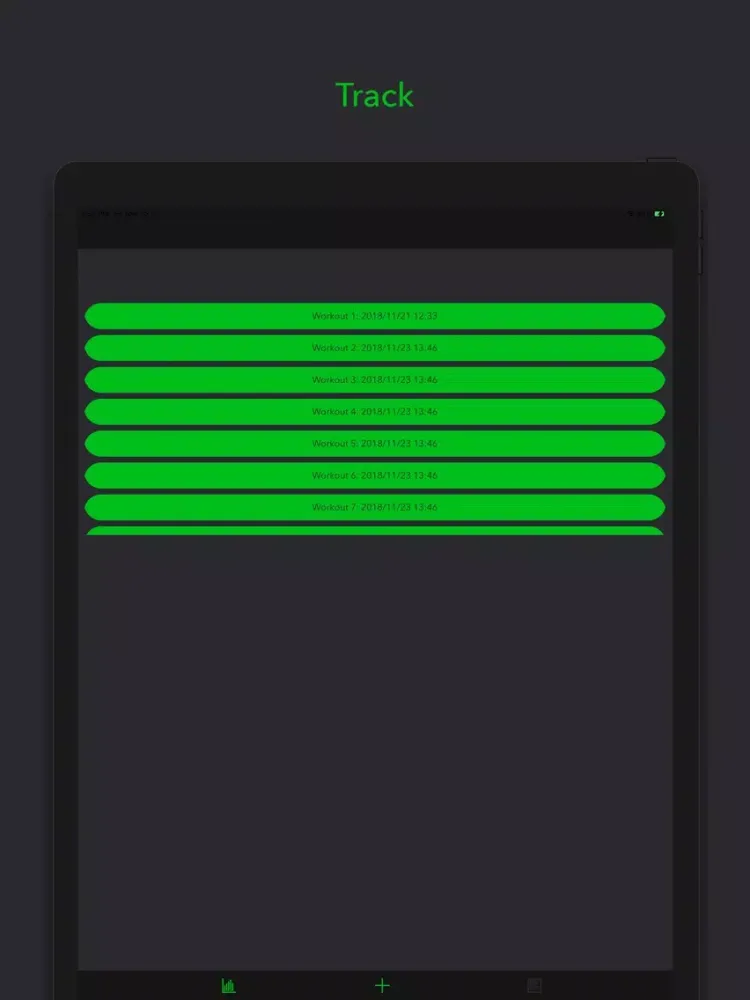 ExerLog iPad 應用截圖