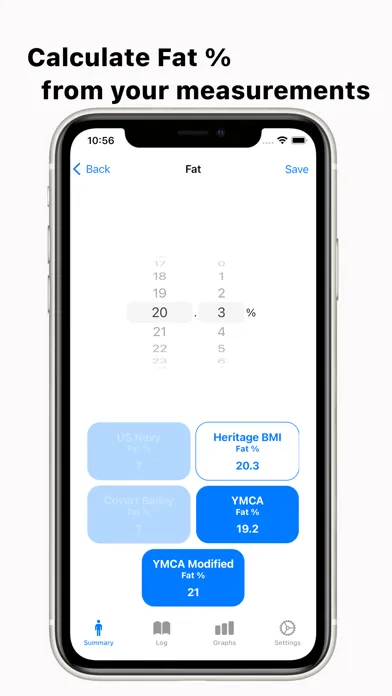 Captures d'écran de Body Size