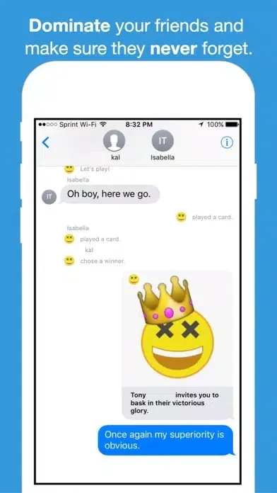 Emoji Against Humanity - Card Game for iMessage スクリーンショット