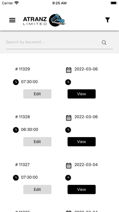 Tangkapan skrin Atranz Portal
