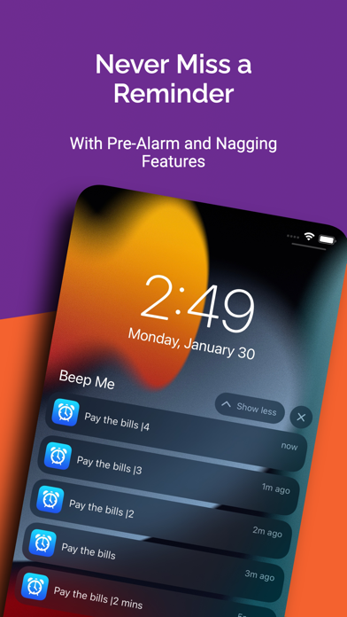 Tangkapan layar Reminder - Beep Me Pro