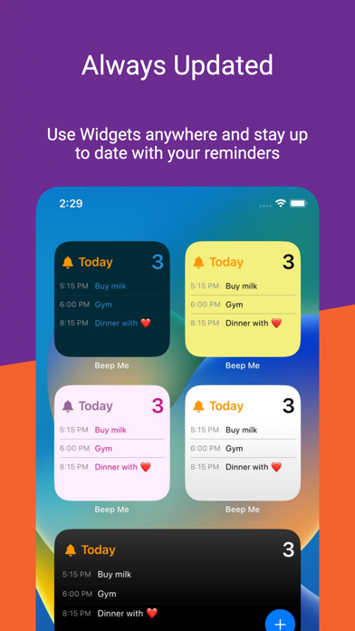 Tangkapan layar Reminder - Beep Me Pro