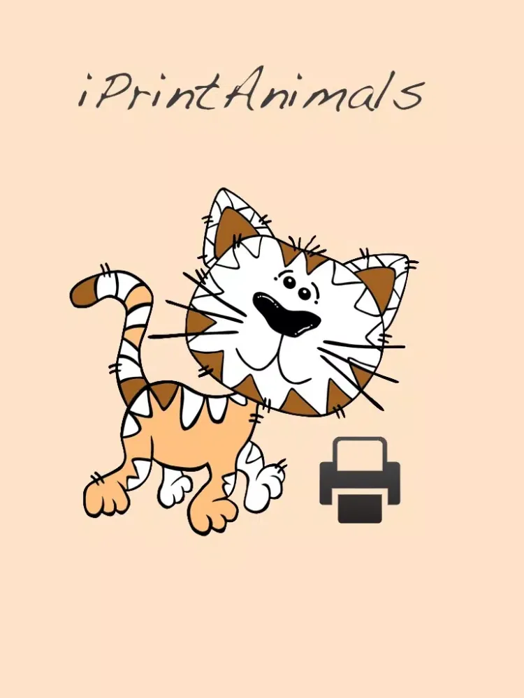 Print animals anywhere with iPrintAnimals iPad  سکرین شاٹس