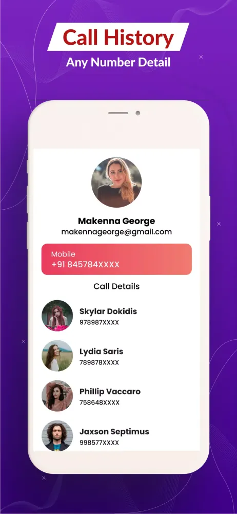 Call History Any Number Detail Screenshots