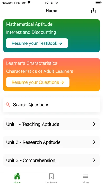 Zrzuty ekranu UGC NET Exam Prep - KalviApp
