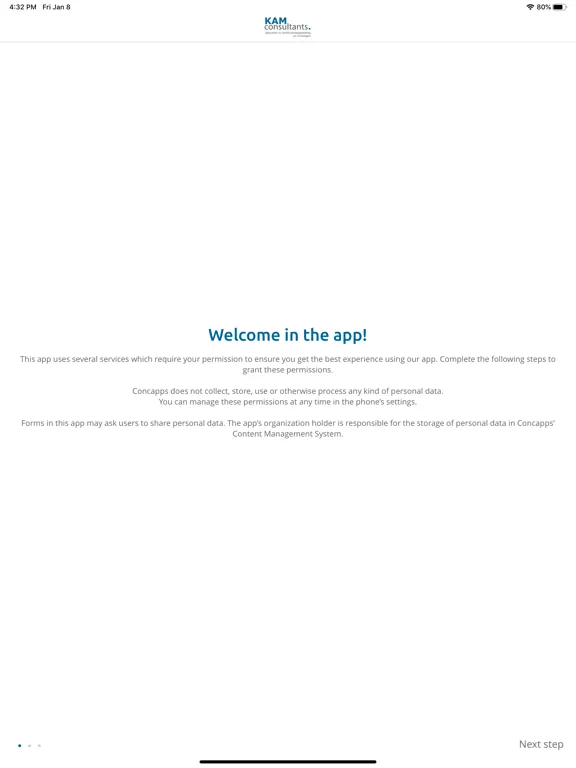 KAM Safety App iPad  スクリーンショット