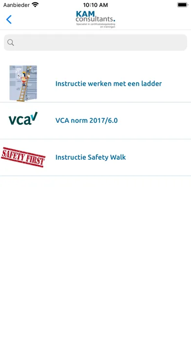 KAM Safety App スクリーンショット