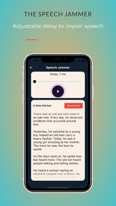 Ảnh chụp màn hình của The Speech Jammer