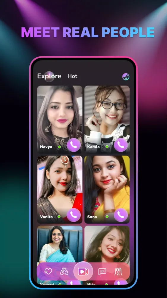 Screenshot di Online Girls Video Chat-Kamaa
