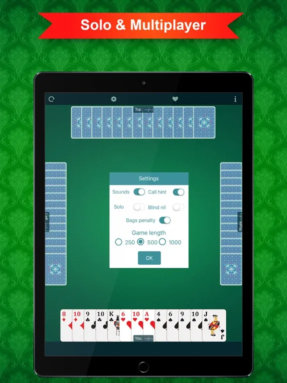 Screenshot di Spades - Card Game iPad 