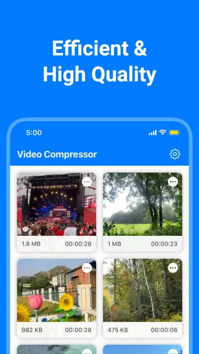 Screenshot di Compress Videos - Reduce Size
