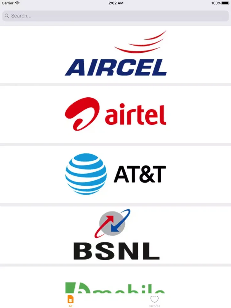 USSD Code iPad 應用截圖