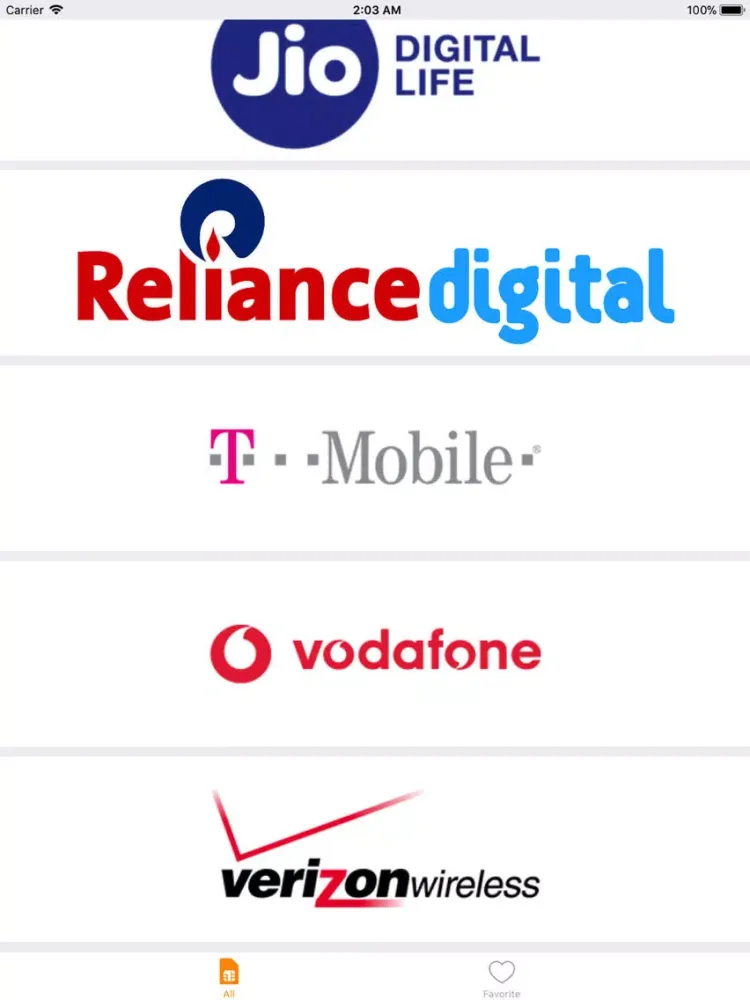 USSD Code iPad 應用截圖