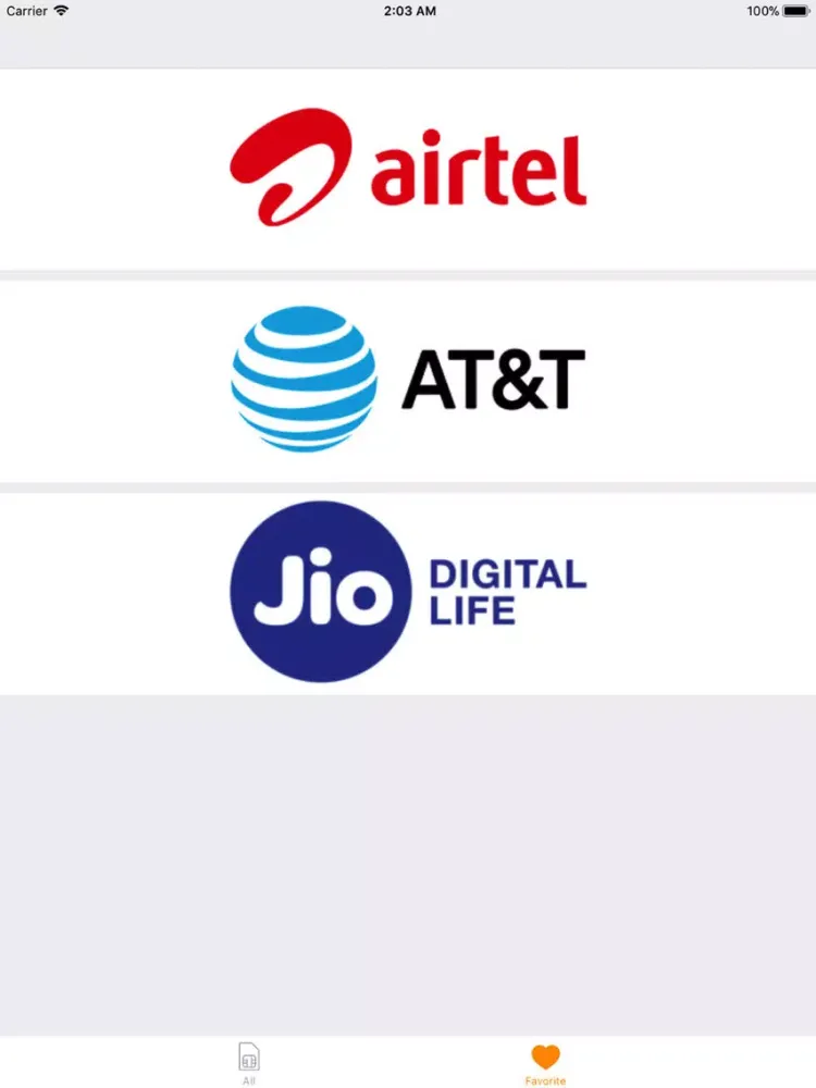 USSD Code iPad 應用截圖