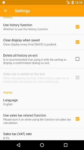 Tangkapan layar Discount Sales Tax Calculator
