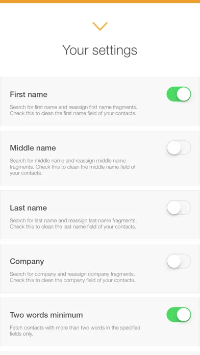 Zrzuty ekranu Contact Cleaner - clean your contacts with ease