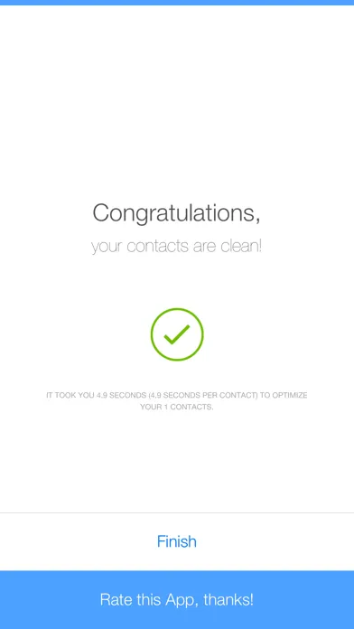 Zrzuty ekranu Contact Cleaner - clean your contacts with ease