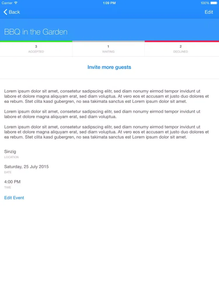 Invite – Invitations made easy iPad  Screenshots