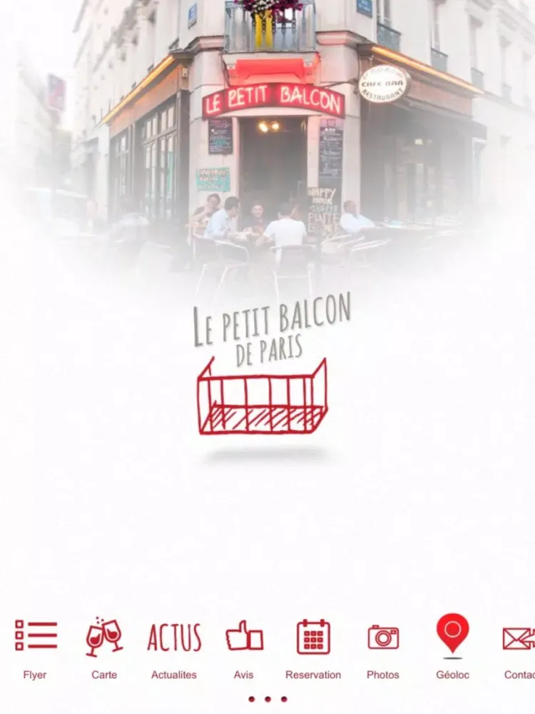 Tangkapan skrin Le Petit Balcon Paris iPad 