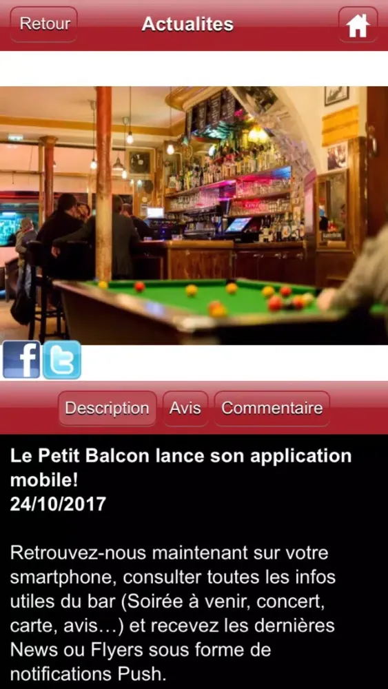 Tangkapan skrin Le Petit Balcon Paris