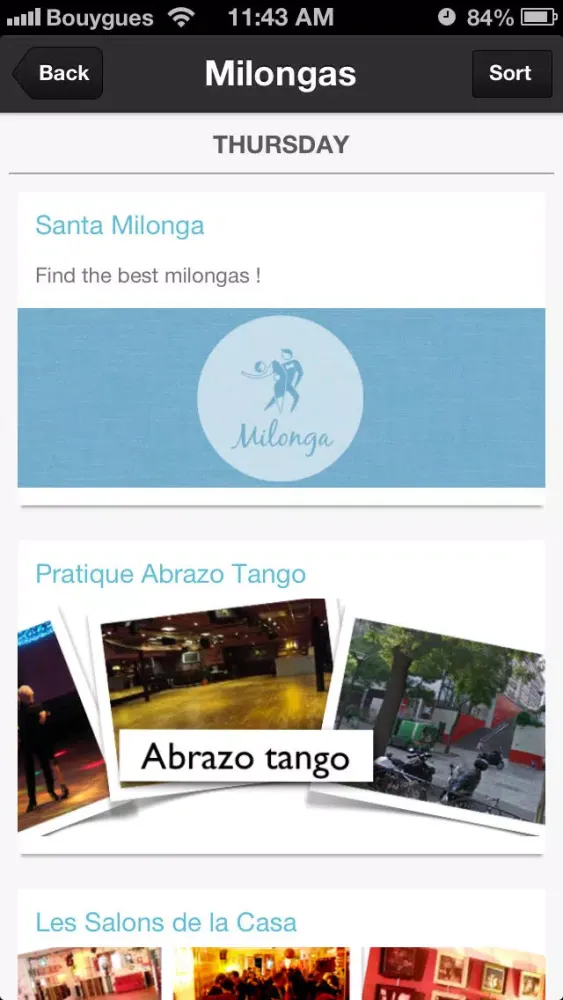 Capturas de pantalla de Milonga : Your tango events