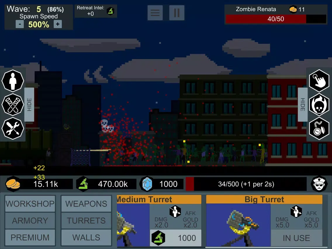 Idle Zombie Defender iPad  Screenshots