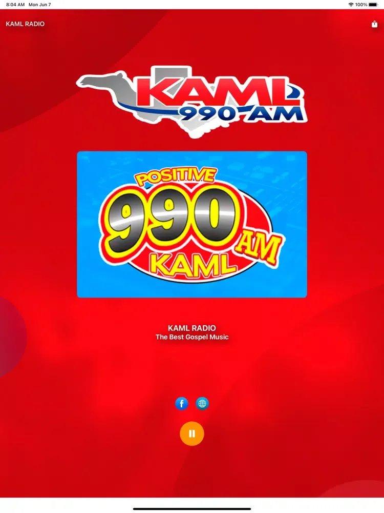 Captures d'écran de KAML RADIO iPad 