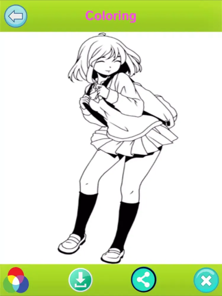 Скриншоты Anime Coloring book New iPad 