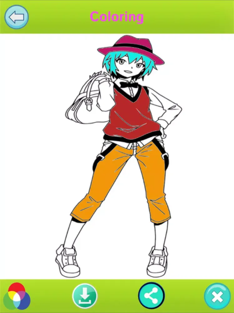 Скриншоты Anime Coloring book New iPad 