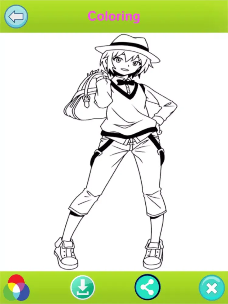 Скриншоты Anime Coloring book New iPad 
