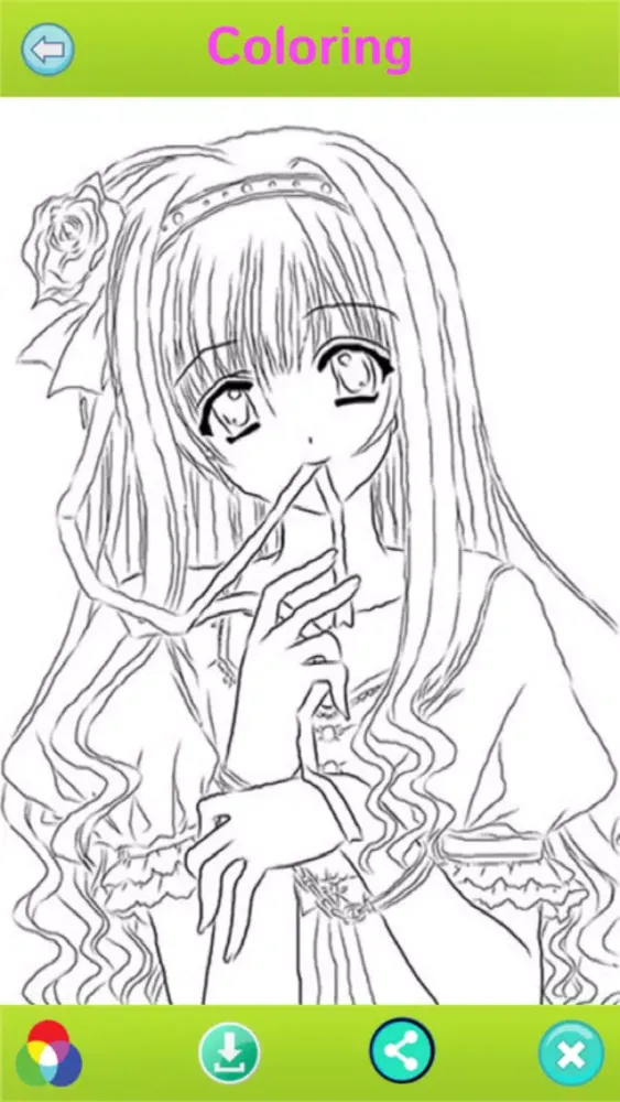 Скриншоты Anime Coloring book New
