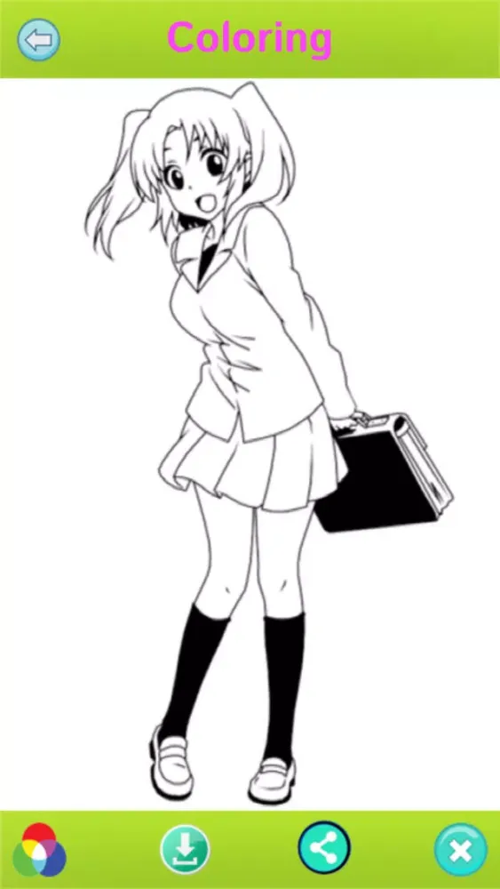 Скриншоты Anime Coloring book New