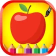Fruits and Vegetable Coloring book For Children Fruits and Vegetable Coloring book For Children