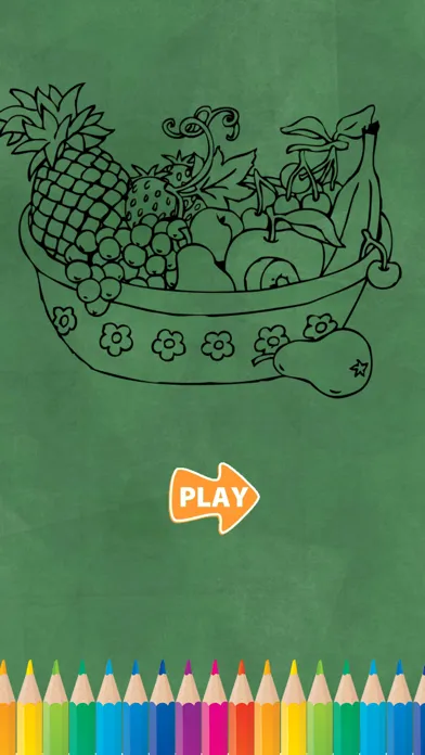 Fruits and Vegetable Coloring book For Children 스크린샷