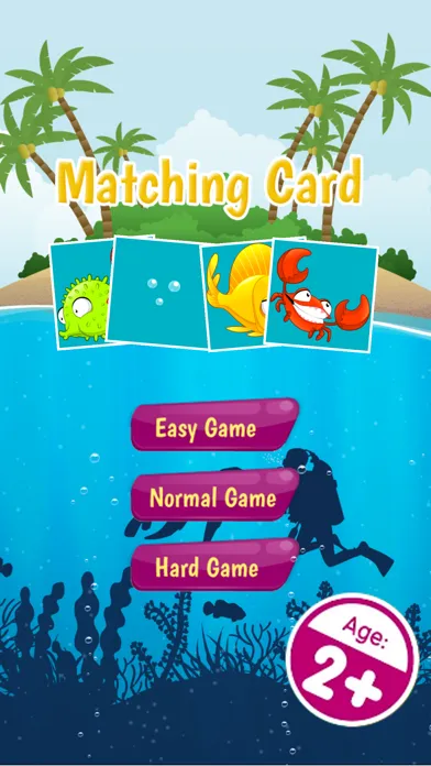 Matching Card - Underwater Adventures Ekran Görüntüleri