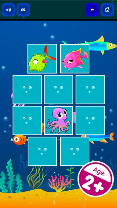 Matching Card - Underwater Adventures Ekran Görüntüleri