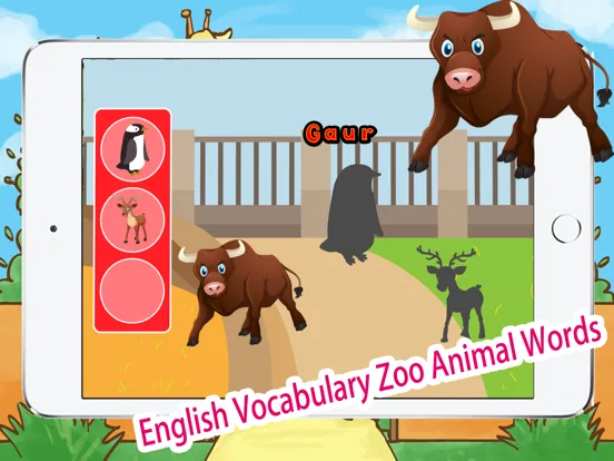 English Vocabulary Zoo Animal Words iPad  Screenshots
