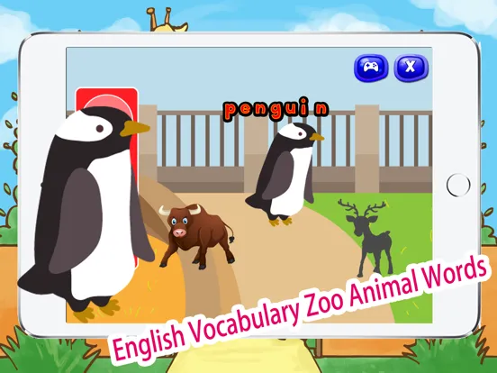 English Vocabulary Zoo Animal Words iPad  Screenshots
