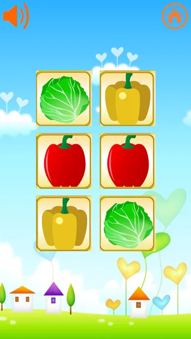 Скриншоты Matching game fruits and vegetables for Kids